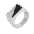 Men's onyx signet ring, 'Night Shadow' - Modern Men's Onyx Ring Crafted of Andean 950 Silver (image 2b) thumbail