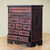 Cedar and leather jewelry box, 'Memories' - Cedar and Brown Tooled Leather Jewelry Box with Drawers (image 2) thumbail