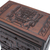 Cedar and leather Jewellery box, 'Memories' - Cedar and Brown Tooled Leather Jewellery Box with Drawers