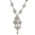 Sterling silver filigree Y-necklace, 'Sunrise Dew' - Artisan Crafted Y-Necklace in Sterling Silver Filigree Art (image 2b) thumbail