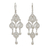 Sterling silver filigree chandelier earrings, 'Sunrise Dew' - Artisan Crafted Silver Filigree Chandelier Long Earrings thumbail