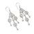 Sterling silver filigree chandelier earrings, 'Sunrise Dew' - Artisan Crafted Silver Filigree Chandelier Long Earrings (image 2b) thumbail
