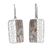 Sterling silver filigree earrings, 'Bold Contrasts' - Handmade Andean Sterling Silver Filigree Hook Earrings thumbail
