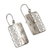 Sterling silver filigree earrings, 'Bold Contrasts' - Handmade Andean Sterling Silver Filigree Hook Earrings (image 2b) thumbail