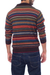 Men's 100% alpaca pullover sweater, 'Brown Heights' - Men's 100% Alpaca Striped Pullover Sweater with Turtleneck (image 2c) thumbail