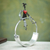 Steel statuette, 'Harlequin's Romantic Balance' - Circus Act with Heart Steel Sculpture Signed by Artist (image 2) thumbail