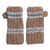 100% alpaca fingerless mitts, 'Andean Land' - Alpaca Mittens Hand Knit Fingerless Gloves from Peru (image 2a) thumbail
