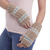 100% alpaca fingerless mitts, 'Andean Land' - Alpaca Mittens Hand Knit Fingerless Gloves from Peru (image 2d) thumbail