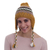 100% alpaca chullo hat, 'Andes Charisma' - Hand Knit Alpaca Patterned Chullo Hat with Earflaps (image 2b) thumbail