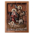 Cedar relief panel, 'In a Stable in Bethlehem' - Artisan Crafted Cedar Wood Nativity Scene Relief Sculpture