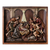 Cedar relief panel, 'Nativity with Shepherds' - Handcrafted Cedar Wood Nativity Scene Relief Sculpture (image 2a) thumbail
