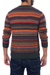 Suéter de hombre 100% alpaca - Sweater de Hombre de Alpaca Multicolor con Verde Bosque