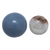 Angelite sphere, 'Heavenly Blue' - Hand Crafted Andean Angelite Egg Sculpture with Stand (image 2b) thumbail
