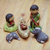 Belén de cerámica, (6 piezas) - Figuras belén de cerámica amazonas peruanas pintadas a mano
