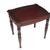 Mohena and leather accent table, 'Chestnut' - Andean Artisan Crafted Hardwood and Leather Accent Table (image 2a) thumbail