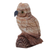 Calcite sculpture, 'Rosy Owl' - Artisan Crafted Pink Calcite Bird Sculpture from Peru (image 2b) thumbail