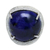 Lapis lazuli cocktail ring, 'Blue Enigma' - Artisan Crafted Textured Sterling Ring with Lapis Lazuli (image 2b) thumbail