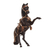 Cedar and leather accent sculpture, 'Proud Horse' - Cedar and Leather Horse Sculpture Carved by Hand (image 2b) thumbail