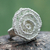 Blumenring aus Sterlingsilber - Handgefertigter Ring aus peruanischem Fair-Trade-Blumen-Sterlingsilber mit Blumenmuster