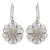 Sterling silver flower earrings, 'Filigree Jasmine' - Artisan Crafted Sterling Filigree Peruvian Flower Earrings thumbail