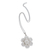 Sterling silver flower necklace, 'Filigree Jasmine' - Sterling Filigree Artisan Crafted Peruvian Flower Necklace thumbail