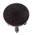 Wood and leather stool, 'Vineyard Birds' (12 inch) - Bird Theme Tooled Leather Round 12 Inch Wooden Stool