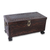 Mohena wood and leather chest, 'Vineyard Birds' - Bird Theme Andean Tooled Leather Hardwood Hope Chest