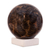 Stromatolite sphere, 'Our Earth' - Handcrafted Andean Stromatolite Sculpture with Onyx Stand (image 2a) thumbail