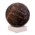 Stromatolite sphere, 'Our Earth' - Handcrafted Andean Stromatolite Sculpture with Onyx Stand (image 2b) thumbail