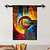 Alpaca blend tapestry, 'A Man Dreams' - Handwoven Alpaca Blend Surreal Tapestry from Peru thumbail
