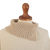 100% alpaca poncho, 'Andean Enchantment' - Knit Beige Baby Alpaca Turtleneck Poncho with Sleeve Cuffs (image 2d) thumbail