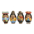 Ceramic figurines, 'Women of the Andes' (set of 4) - Hand Crafted Ceramic Figurines in Peruvian Regional Attire (image 2a) thumbail