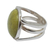 Serpentine cocktail ring, 'Early Grass' - Andean Artisan Crafted Silver and Serpentine Cocktail Ring (image 2b) thumbail