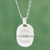 Sterling silver pendant necklace, 'Honor Thy Father' - Dad Papa Love Knot Silver Pendant Necklace from Peru (image 2) thumbail