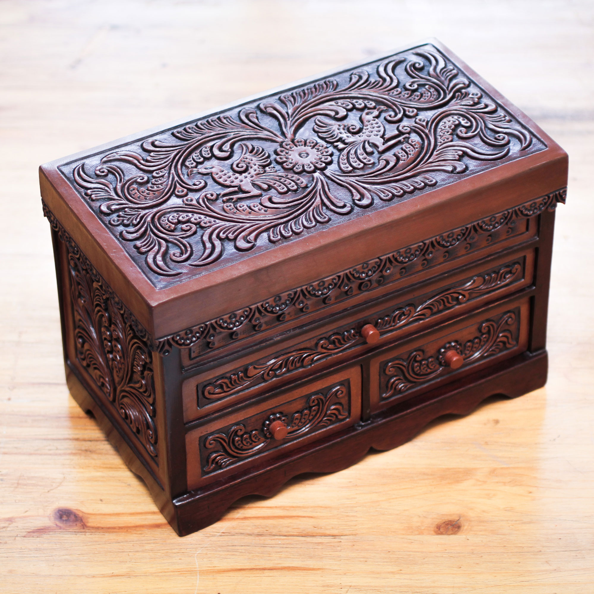 Vintage Box Purse Cedar Wood Jewelry Box Treasure Box Case 