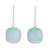 Opal dangle earrings, 'Window' - Sterling Silver Andean Drop Earrings with Opal (image 2a) thumbail