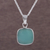 Opal pendant necklace, 'Window' - Handcrafted Andean Sterling Silver Necklace with Opal (image 2) thumbail