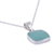 Opal pendant necklace, 'Window' - Handcrafted Andean Sterling Silver Necklace with Opal (image 2e) thumbail