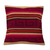 Wool cushion cover, 'Red Inca Sunset' - Wool Hand Woven Inca Patterned Cushion Cover (image 2a) thumbail