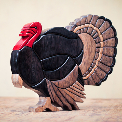 Download Wild Turkey Sculpture Artisan Crafted of Cedar and ...