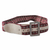 Alpaca blend and suede accent belt, 'Cuzco Vibes' - Alpaca Blend Red Belt with Beige Suede Woven by Hand (image 2a) thumbail