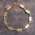 Gold plated link bracelet, 'Elephant Dignity' - 18k Gold Plated Sterling Silver Bracelet with Elephant Links thumbail