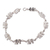 Sterling silver link bracelet, 'Elephant Dignity' - Artisan Crafted Sterling Silver Bracelet with Elephant Links