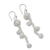 Sterling silver dangle earrings, 'Knitting' - Modern Sterling Silver Artisan Crafted Dangle Earrings