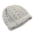100% alpaca hat, 'Mist' - Soft Grey Hand Knitted Cable Stitch Alpaca Hat (image 2b) thumbail