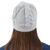 100% alpaca hat, 'Mist' - Soft Grey Hand Knitted Cable Stitch Alpaca Hat