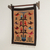 Wool tapestry, 'Brown Birds in Eden' - Andean Wool Tapestry in Browns Handwoven with Birds