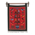 Wool tapestry, 'Red Birds in Eden' - Andean Handwoven Wool Tapestry with Birds on Red (image 2a) thumbail
