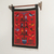 Wool tapestry, 'Red Birds in Eden' - Andean Handwoven Wool Tapestry with Birds on Red (image 2c) thumbail