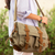 Leather accent cotton messenger bag, 'Journey to Puno' - Tan and Brown Leather Accent Roomy Canvas Messenger Bag (image 2j) thumbail
